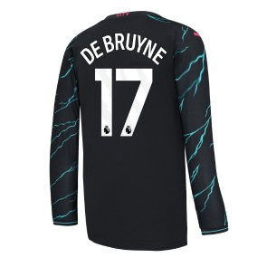 Manchester City Kevin De Bruyne #17 Alternativní Dres 2023-24 Dlouhý Rukáv